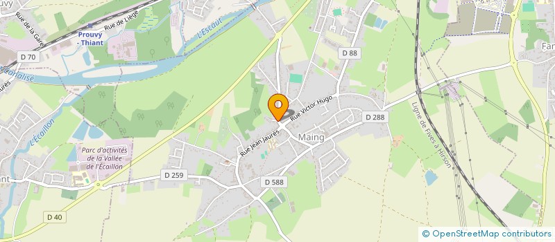 localisation de l'entreprise PHARMACIE GUILLAUME COLLET  MAING