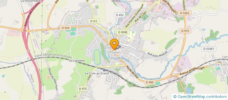 localisation de l'entreprise PHARMACIE GUILLEMET - LAMOUREUX  VILLEDIEU-LES-POELES-ROUFFIGNY