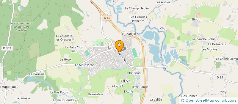 localisation de l'entreprise PHARMACIE GUILLOU à TALENSAC