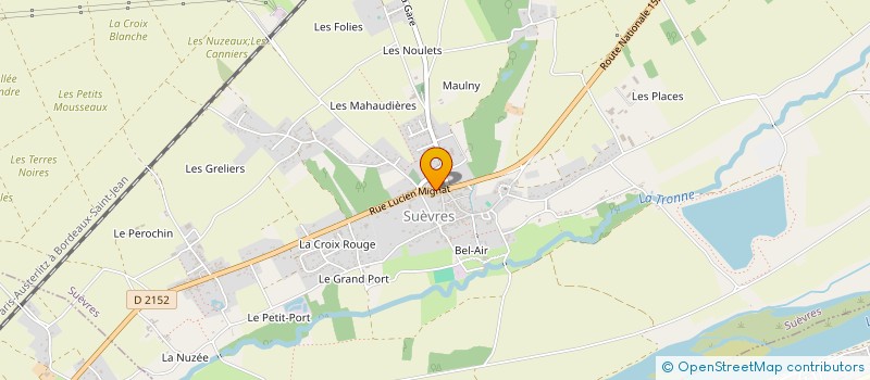 localisation de l'entreprise PHARMACIE GUILLOU-MORLOCK  SUEVRES