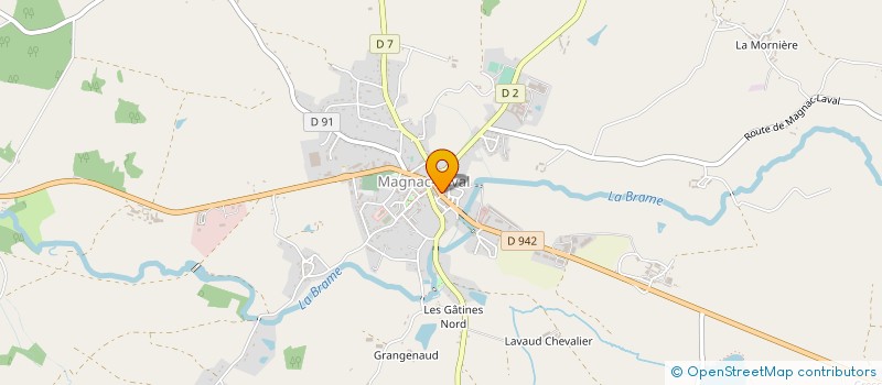 localisation de l'entreprise PHARMACIE HAZARD à MAGNAC-LAVAL