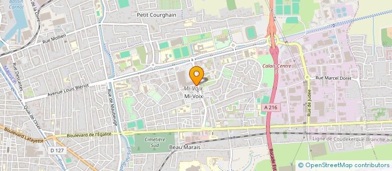 localisation de l'entreprise PHARMACIE HIEULLE  CALAIS