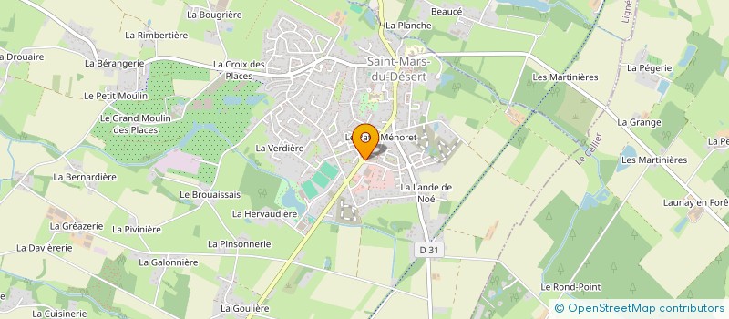 localisation de l'entreprise PHARMACIE HILY  SAINT-MARS-DU-DESERT