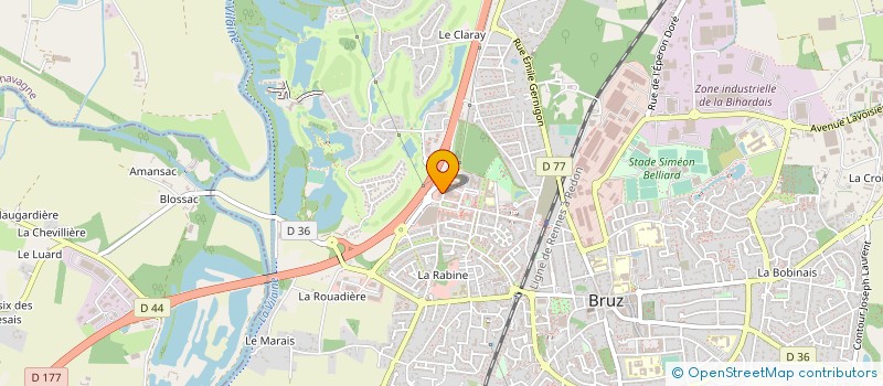 localisation de l'entreprise PHARMACIE HOA LE QUANG  BRUZ