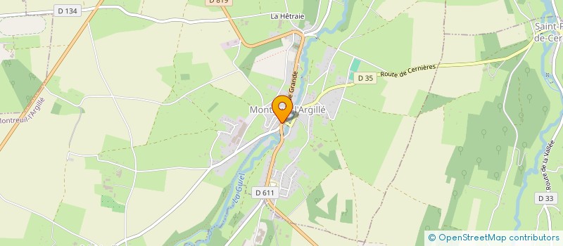 localisation de l'entreprise PHARMACIE HORCHOLLE  MONTREUIL-L'ARGILLE