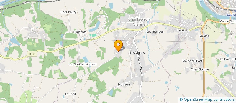 localisation de l'entreprise PHARMACIE HUMANITAIRE INTERNATIONALE DEPARTEMENT 87  CHAILLAC-SUR-VIENNE