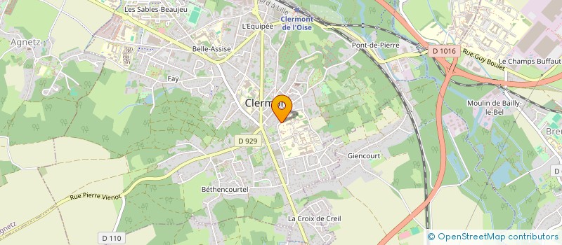 localisation de l'entreprise PHARMACIE HUMANITAIREINTERNATIONALE OISE PHI OISE  CLERMONT