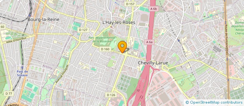 localisation de l'entreprise PHARMACIE INTERCOMMUNALE  CHEVILLY-LARUE