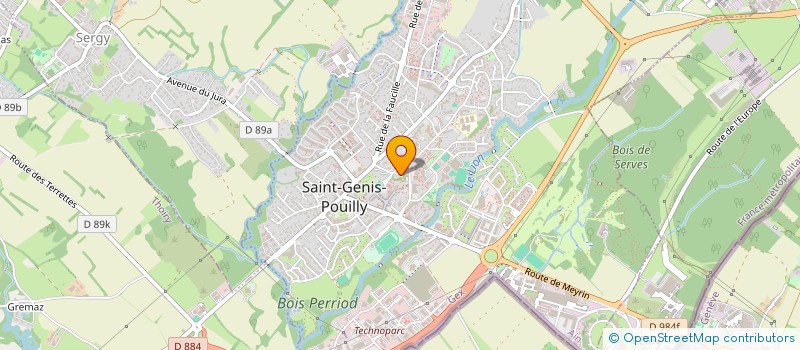 localisation de l'entreprise PHARMACIE INTERNATIONALE à SAINT-GENIS-POUILLY