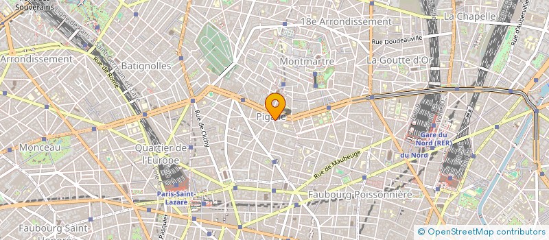 localisation de l'entreprise PHARMACIE INTERNATIONALE PLACE PIGALLE  PARIS