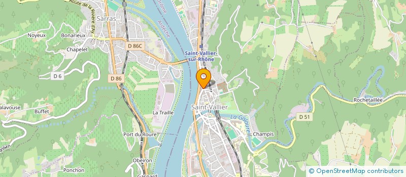 localisation de l'entreprise PHARMACIE ISSARTEL à SAINT-VALLIER