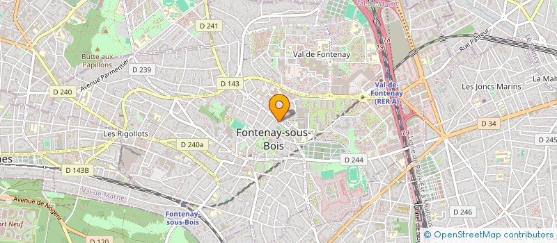 localisation de l'entreprise PHARMACIE J F BERTRAND à FONTENAY-SOUS-BOIS