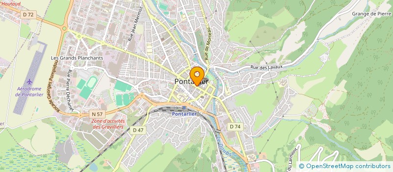 localisation de l'entreprise PHARMACIE JACQUES-BAVEREL à PONTARLIER