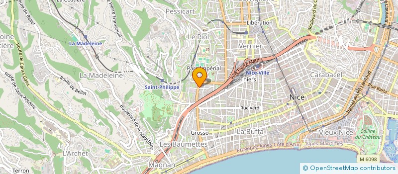 localisation de l'entreprise PHARMACIE JACQUOT SEPCHAT à NICE
