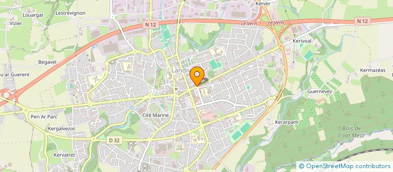 localisation de l'entreprise PHARMACIE JAFFRES PRIGENT  LANDIVISIAU