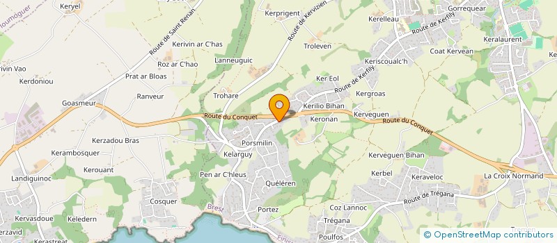 localisation de l'entreprise PHARMACIE JAOUEN  LOCMARIA-PLOUZANE