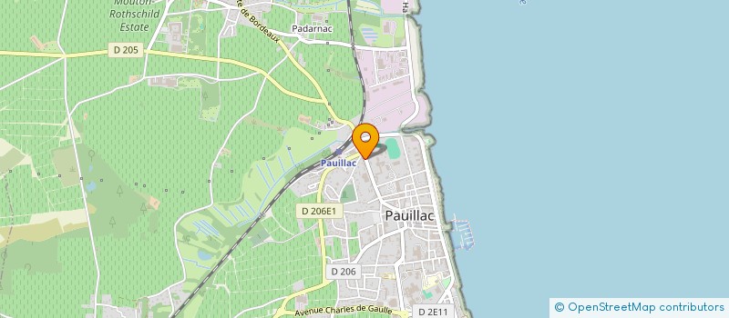 localisation de l'entreprise PHARMACIE JEAN LOUIS BENESSE  PAUILLAC