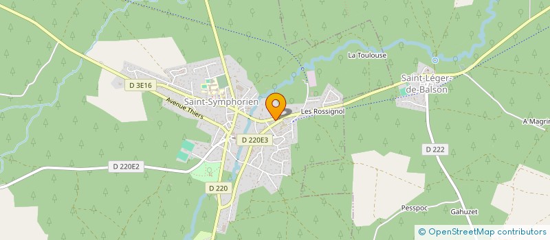 localisation de l'entreprise PHARMACIE JOUAN SOLANS  SAINT-SYMPHORIEN