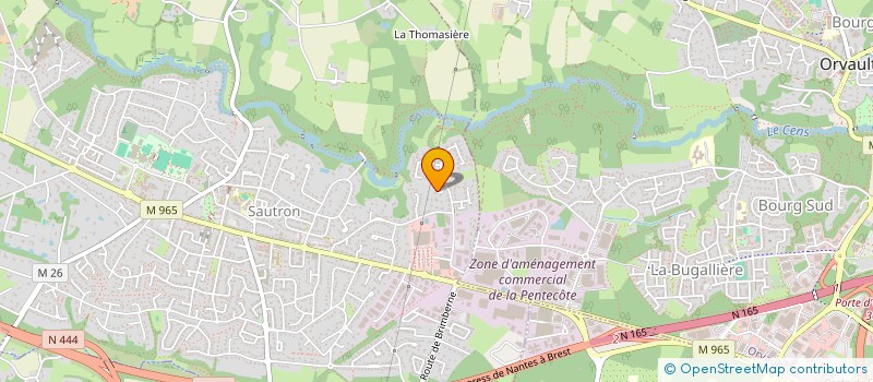 localisation de l'entreprise PHARMACIE KERNINON  TREILLIERES