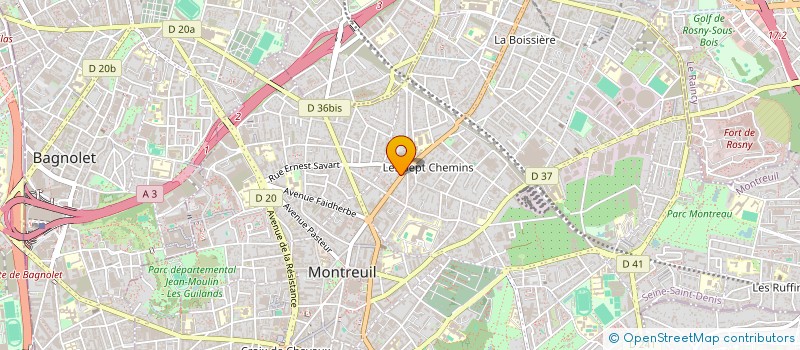 localisation de l'entreprise PHARMACIE KHADDAR à MONTREUIL
