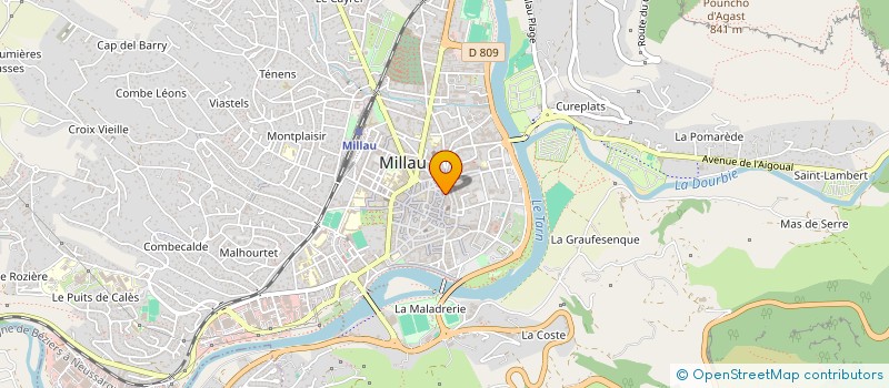 localisation de l'entreprise PHARMACIE LA CAPELLE à MILLAU