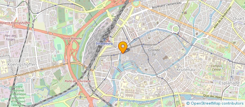 localisation de l'entreprise PHARMACIE LA CIGOGNE à STRASBOURG