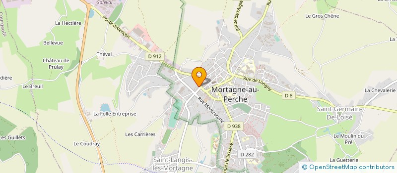 localisation de l'entreprise PHARMACIE LA CROIX DU PERCHE à MORTAGNE-AU-PERCHE