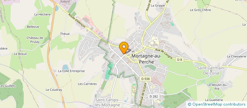 localisation de l'entreprise PHARMACIE LA CROIX DU PERCHE à MORTAGNE-AU-PERCHE