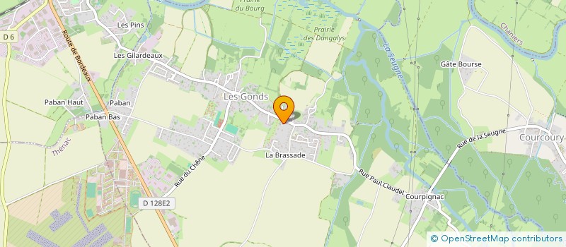 localisation de l'entreprise PHARMACIE LA GONTAISE  LES GONDS