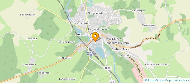 localisation de l'entreprise PHARMACIE LAFAYETTE DE LA PUISAYE à TOUCY
