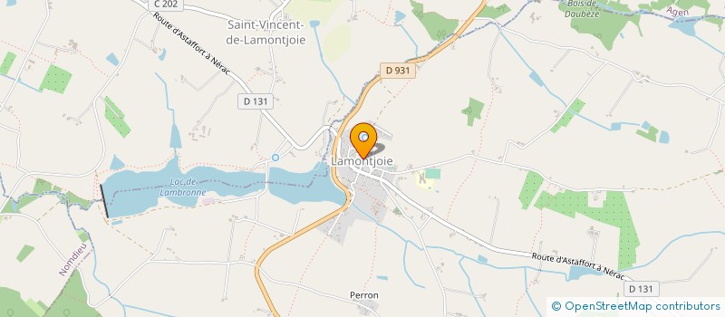 localisation de l'entreprise PHARMACIE LAMONTJOIE  LAMONTJOIE