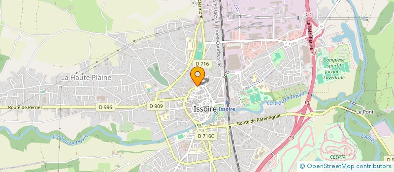 localisation de l'entreprise PHARMACIE LAREYRE à ISSOIRE