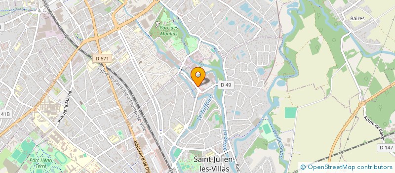 localisation de l'entreprise PHARMACIE LAURENT  SAINT-JULIEN-LES-VILLAS