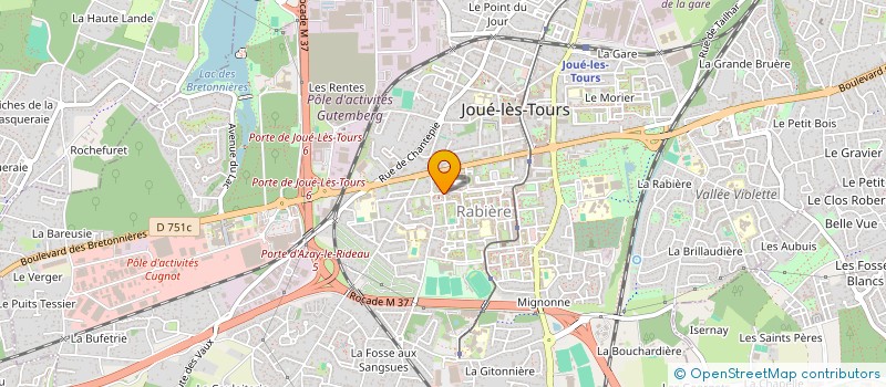 localisation de l'entreprise PHARMACIE LAVOISIER à JOUE-LES-TOURS