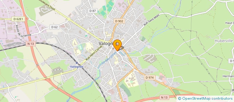localisation de l'entreprise PHARMACIE LE BRIS GOUDAL à VALOGNES