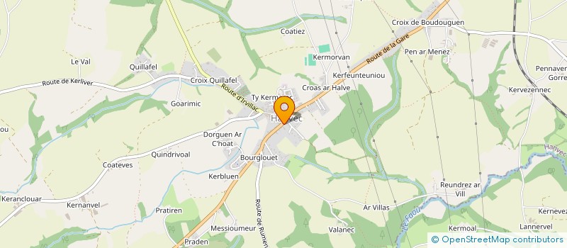 localisation de l'entreprise PHARMACIE LE CALVEZ à HOPITAL-CAMFROUT