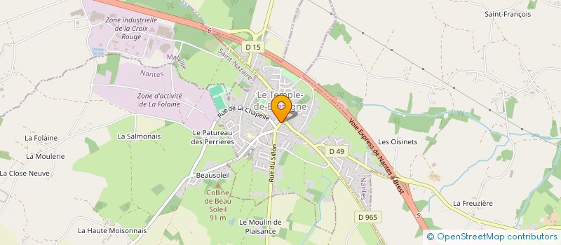 localisation de l'entreprise PHARMACIE LE DIVELEC  LE TEMPLE-DE-BRETAGNE