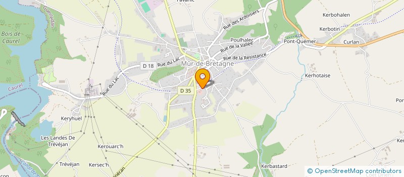 localisation de l'entreprise PHARMACIE LE POTIER  GUERLEDAN