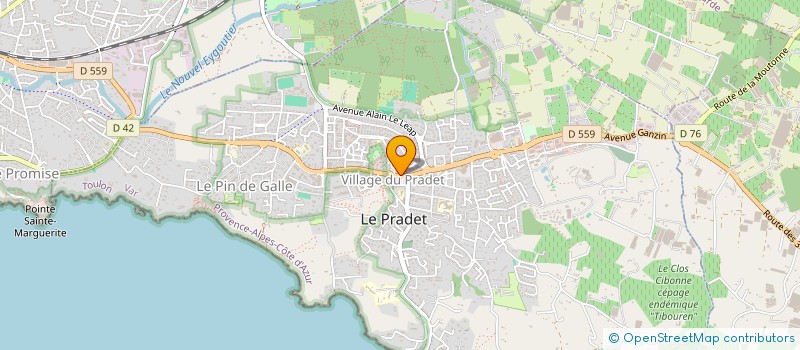 localisation de l'entreprise PHARMACIE LE SAGITTAIRE à LE PRADET