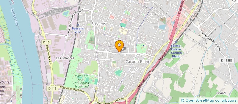 localisation de l'entreprise PHARMACIE LE VELLY  CARBON-BLANC