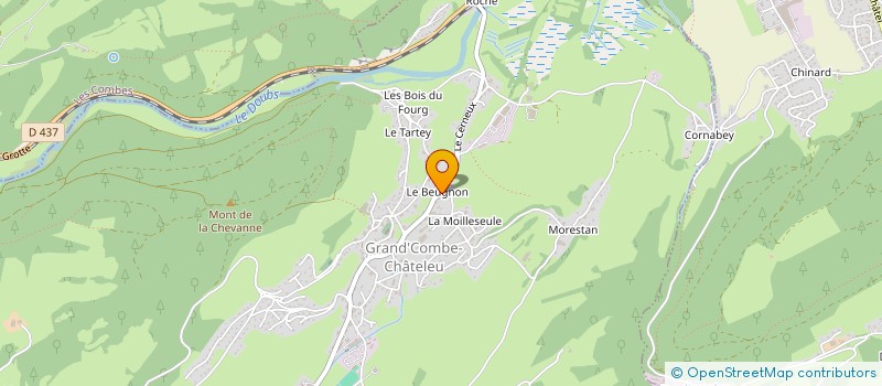 localisation de l'entreprise PHARMACIE LENEUTRE à GRAND'COMBE-CHATELEU
