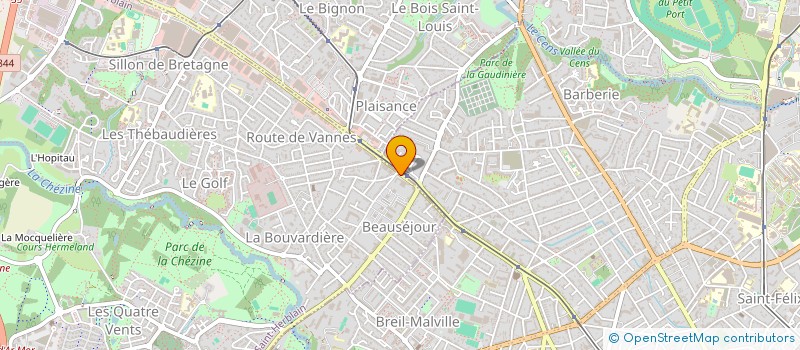 localisation de l'entreprise PHARMACIE LEROUX  SAINT-MALO-DE-GUERSAC