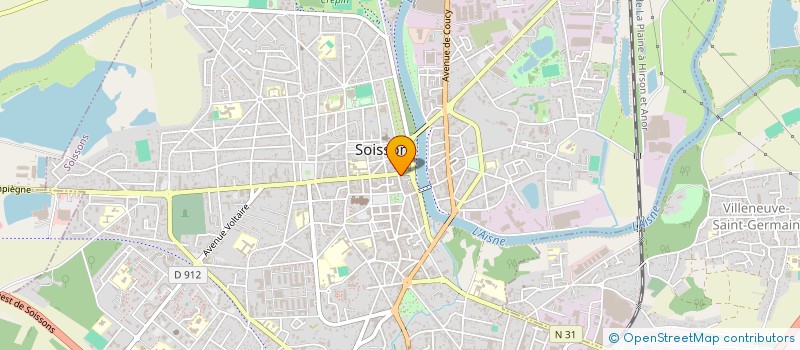 localisation de l'entreprise PHARMACIE LES 3 LYS à SOISSONS