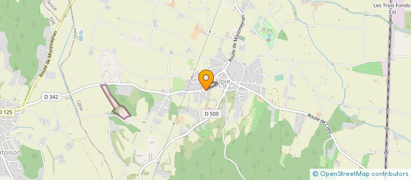 localisation de l'entreprise PHARMACIE LES CLOTS  UPIE