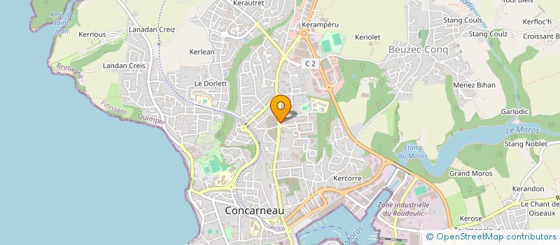 localisation de l'entreprise PHARMACIE LES FILETS BLEUS à CONCARNEAU