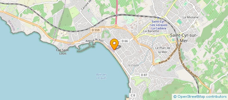 localisation de l'entreprise PHARMACIE LES LECQUES à SAINT-CYR-SUR-MER