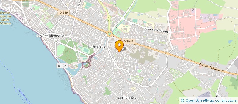 localisation de l'entreprise PHARMACIE LES OCEANES à LES SABLES D'OLONNE