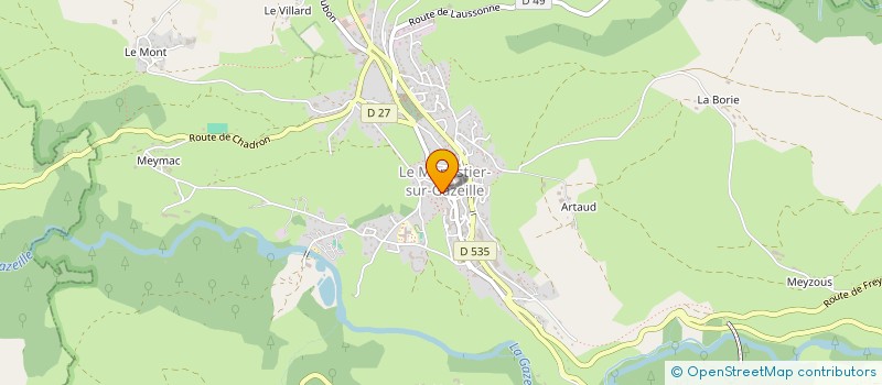 localisation de l'entreprise PHARMACIE LES PORTES DES CEVENNES  LE MONASTIER-SUR-GAZEILLE