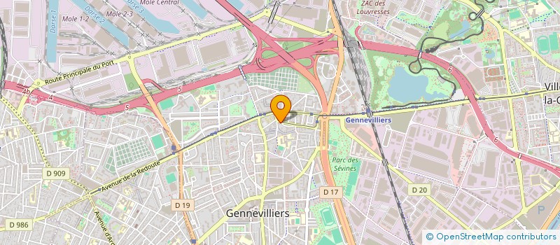 localisation de l'entreprise PHARMACIE LEWARTOWSKI à GENNEVILLIERS