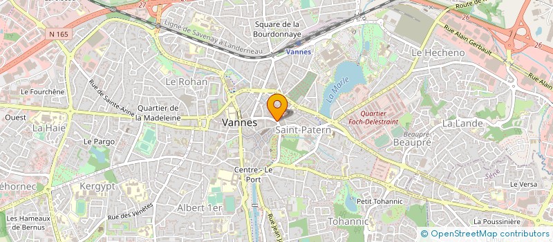 localisation de l'entreprise PHARMACIE LEY VARENNE CAILLARD SNC à VANNES